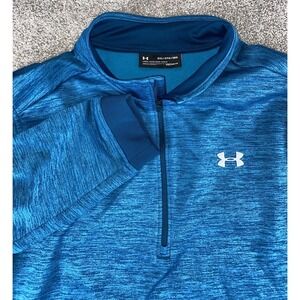 Under Armour Cold Gear Fleece 1/4 Zip Jacket Mens 3XL Warm Performance Gym Work